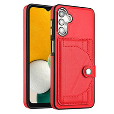 Soft Luxury Leather Snap On Case Cover YB2 for Samsung Galaxy A13 5G Red