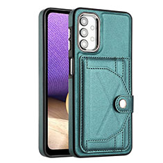 Soft Luxury Leather Snap On Case Cover YB2 for Samsung Galaxy A32 5G Green