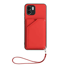 Soft Luxury Leather Snap On Case Cover YB2 for Xiaomi Poco C50 Red