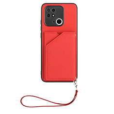 Soft Luxury Leather Snap On Case Cover YB2 for Xiaomi Redmi 10 Power Red
