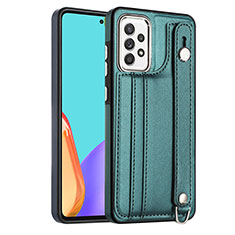 Soft Luxury Leather Snap On Case Cover YB3 for Samsung Galaxy A32 4G Green