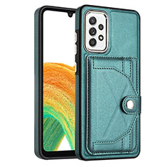Soft Luxury Leather Snap On Case Cover YB3 for Samsung Galaxy A33 5G Green