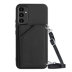 Soft Luxury Leather Snap On Case Cover YB3 for Samsung Galaxy A54 5G Black