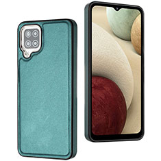 Soft Luxury Leather Snap On Case Cover YB3 for Samsung Galaxy F12 Green