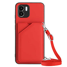 Soft Luxury Leather Snap On Case Cover YB3 for Xiaomi Poco C50 Red