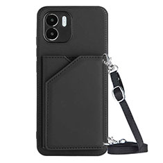 Soft Luxury Leather Snap On Case Cover YB3 for Xiaomi Redmi A1 Black