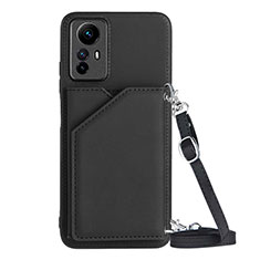 Soft Luxury Leather Snap On Case Cover YB3 for Xiaomi Redmi Note 12S Black