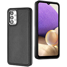 Soft Luxury Leather Snap On Case Cover YB4 for Samsung Galaxy A23 4G Black