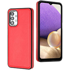 Soft Luxury Leather Snap On Case Cover YB4 for Samsung Galaxy A23 5G Red