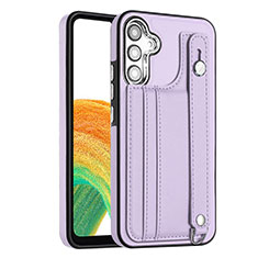 Soft Luxury Leather Snap On Case Cover YB4 for Samsung Galaxy A34 5G Purple