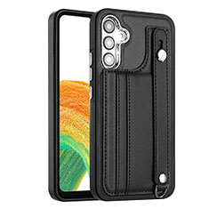 Soft Luxury Leather Snap On Case Cover YB4 for Samsung Galaxy A54 5G Black