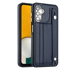 Soft Luxury Leather Snap On Case Cover YB4 for Samsung Galaxy M44 5G Blue