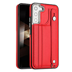 Soft Luxury Leather Snap On Case Cover YB4 for Samsung Galaxy S24 5G Red