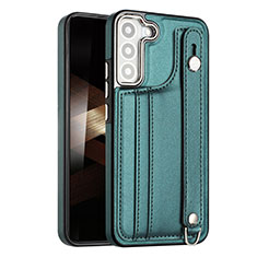 Soft Luxury Leather Snap On Case Cover YB4 for Samsung Galaxy S24 Plus 5G Green