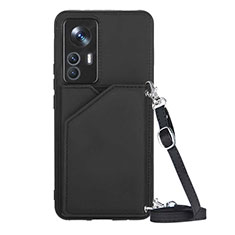 Soft Luxury Leather Snap On Case Cover YB4 for Xiaomi Redmi K50 Ultra 5G Black