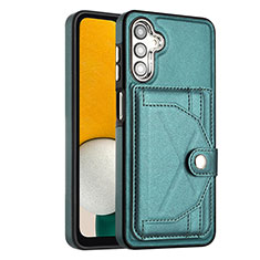 Soft Luxury Leather Snap On Case Cover YB5 for Samsung Galaxy A14 4G Green