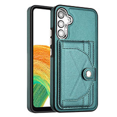 Soft Luxury Leather Snap On Case Cover YB5 for Samsung Galaxy A34 5G Green