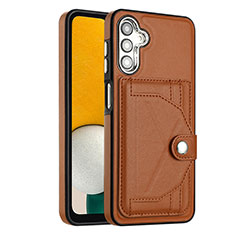 Soft Luxury Leather Snap On Case Cover YB5 for Samsung Galaxy M44 5G Brown