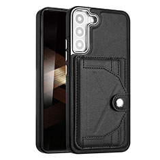 Soft Luxury Leather Snap On Case Cover YB5 for Samsung Galaxy S25 5G Black