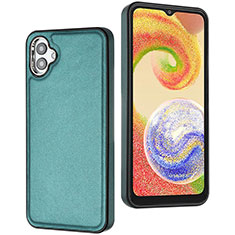 Soft Luxury Leather Snap On Case Cover YB6 for Samsung Galaxy A04 4G Green