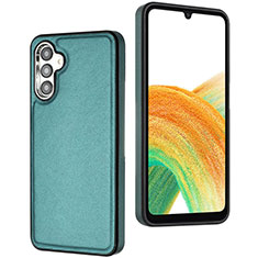 Soft Luxury Leather Snap On Case Cover YB6 for Samsung Galaxy Quantum4 5G Green