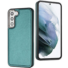 Soft Luxury Leather Snap On Case Cover YB6 for Samsung Galaxy S22 Plus 5G Green