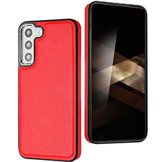 Soft Luxury Leather Snap On Case Cover YB6 for Samsung Galaxy S24 5G Red