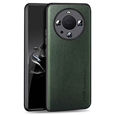 Soft Luxury Leather Snap On Case Cover YM1 for Huawei Mate 60 Pro Green