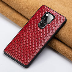 Soft Luxury Leather Snap On Case Cover Z01 for Huawei Mate 20 X 5G Red