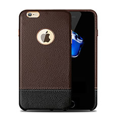 Soft Luxury Leather Snap On Case for Apple iPhone 6 Brown