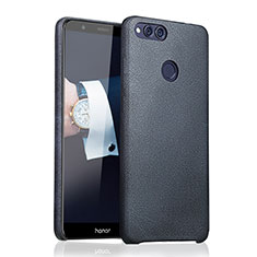 Soft Luxury Leather Snap On Case for Huawei Honor 7X Blue