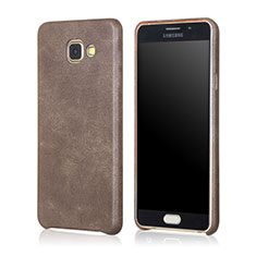 Soft Luxury Leather Snap On Case for Samsung Galaxy A5 (2016) SM-A510F Brown