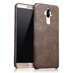 Soft Luxury Leather Snap On Case L02 for Huawei Mate 9 Brown