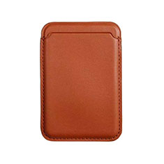 Soft Luxury Leather Wallet with Mag-Safe Magnetic for Apple iPhone 12 Pro Brown