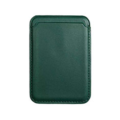 Soft Luxury Leather Wallet with Mag-Safe Magnetic for Apple iPhone 12 Pro Green