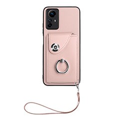 Soft Silicone Gel Leather Snap On Case Cover BF1 for Xiaomi Redmi Note 12S Rose Gold