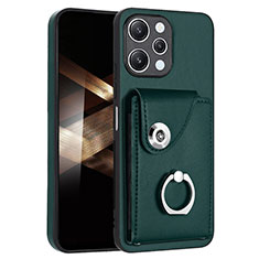 Soft Silicone Gel Leather Snap On Case Cover BF2 for Xiaomi Poco M6 Pro 5G Midnight Green