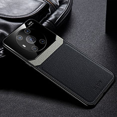 Soft Silicone Gel Leather Snap On Case Cover FL1 for Huawei Honor Magic3 5G Black