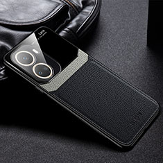 Soft Silicone Gel Leather Snap On Case Cover FL1 for Huawei Nova 10 SE Black