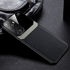 Soft Silicone Gel Leather Snap On Case Cover FL1 for Huawei Nova 11 SE Black