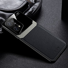 Soft Silicone Gel Leather Snap On Case Cover FL1 for Oppo Find X5 Pro 5G Black