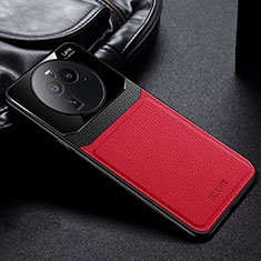 Soft Silicone Gel Leather Snap On Case Cover FL1 for Oppo Find X6 Pro 5G Red