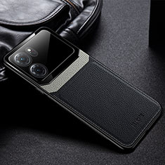 Soft Silicone Gel Leather Snap On Case Cover FL1 for Oppo K10 5G Black