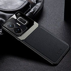 Soft Silicone Gel Leather Snap On Case Cover FL1 for Realme GT Neo5 240W 5G Black