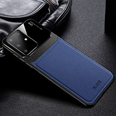 Soft Silicone Gel Leather Snap On Case Cover FL1 for Samsung Galaxy M80S Blue