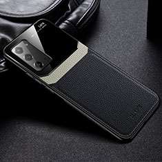 Soft Silicone Gel Leather Snap On Case Cover FL1 for Samsung Galaxy Note 20 5G Black