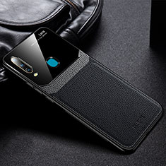 Soft Silicone Gel Leather Snap On Case Cover FL1 for Vivo Y11 Black