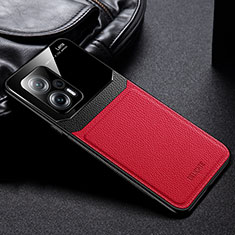 Soft Silicone Gel Leather Snap On Case Cover FL1 for Xiaomi Redmi Note 11T Pro+ Plus 5G Red