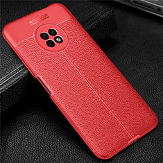 Soft Silicone Gel Leather Snap On Case Cover for Huawei Enjoy 20 Plus 5G Red