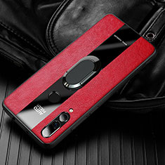 Soft Silicone Gel Leather Snap On Case Cover for Huawei Enjoy 9s Red